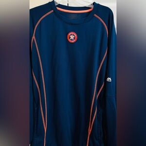 Majestic Houston Astros Men’s Long Sleeve Shirt‎ Size XL
